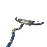 Knalpot Catback MPER Valvetronic untuk Mercedes A45 W177 CLA45 GLA45, Ringan, Titanium, Suara Agresif, Plug and Play