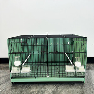 Jaula <span class=keywords><strong>de</strong></span> Cría Profesional para Aves <span class=keywords><strong>de</strong></span> Compañía, Tamaño Grande 70*42*42cm, para <span class=keywords><strong>Canarios</strong></span> <span class=keywords><strong>y</strong></span> Pinzones - Product Image 1