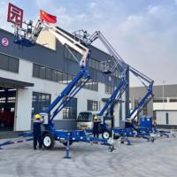 RST L-409 10m-22m Nuevo Elevador de Brazo Articulado Remolcable con Cesta para Personal, de Accionamiento Diésel, Eléctrico y a Batería, para Trabajos con Cables en Exteriores