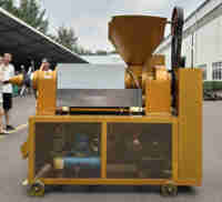 Presse à huile automatique à froid et à chaud Guangxin YZLXQ120K 6,5 TPD pour graines de soja, tournesol, noix de coco et autres graines/noix (acier au carbone)