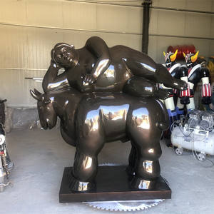 Nueva llegada estatua <span class=keywords><strong>de</strong></span> bronce Fernando <span class=keywords><strong>Botero</strong></span> <span class=keywords><strong>de</strong></span> una mujer gorda reclinada en <span class=keywords><strong>caballo</strong></span> - Product Image 3