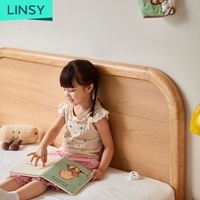 Lit simple moderne en pin massif pour enfants avec sommier intégré, durable et confortable, élégance raffinée VH1A-A