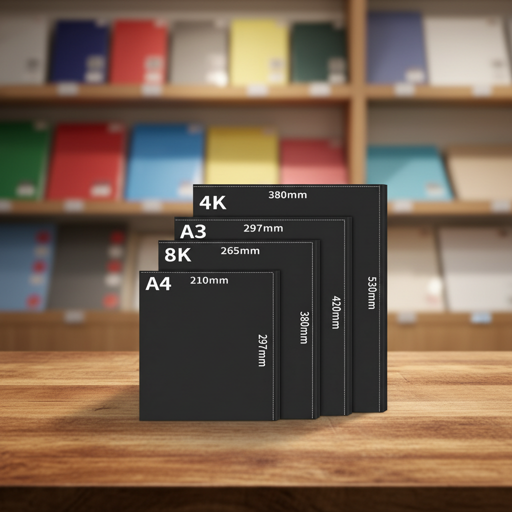 Wholesale A4 350g 300g Black Cardboard Paper DIY Painting Thick Cover Color Printing Sheets Paper Black Paperboard Custom