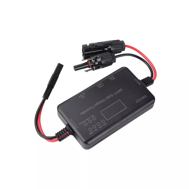 MPPT Solar Controller 12V/10A Solar Photovoltaic Controller Suitable for Overcurrent and Overcharge in Lead-acid Belts