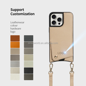 Custodia per telefono in vera pelle con cinturino con tracolla <span class=keywords><strong>a</strong></span> tracolla custodia per cellulare - Product Image 1