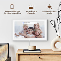 El mejor calendario digital de 15 pulgadas para familias, pantalla táctil con reloj de reproducción de vídeo, formato WiFi AVI/MP4