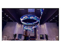 Tirai Led Digital fleksibel p1,8 mm, warna penuh layar LED melengkung warna pintar panel layar dinding Video Led dapat dilipat