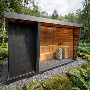 <span class=keywords><strong>Sauna</strong></span> Exterior Más Vendida en Europa y América, Baño de Vapor Seco de Madera de Cedro - Product Image 3
