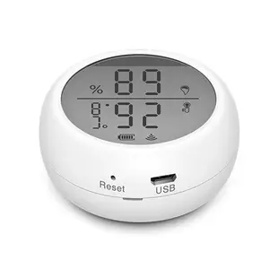 Meilleure vente capteur de température et d'humidité WiFi WSD400B écran LCD affichage valeur réelle thermostat intelligent Tuya maison intelligente