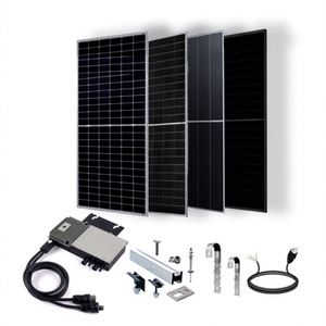 Système de stockage d'énergie <span class=keywords><strong>solaire</strong></span> pour balcon 600W, kit ESS domestique, module PV monocristallin avec batterie au plomb-acide MPPT TUV pour - Product Image 1