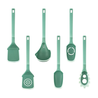 Kit d'ustensiles de cuisine personnalisé 6 pièces en silicone PBT Kit d'ustensiles de cuisine domestique de base pour la cuisine américaine Ustensiles de cuisine de base