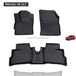 Alfombrillas de Coche TPE Coloridas Resistentes a la Abrasión, Alfombrillas Duraderas para MIRAGE <span class=keywords><strong>HB</strong></span> GLX - Product Image 1