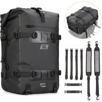Sac de siège arrière imperméable en bâche robuste avec fermeture éclair, sac à dos de voyage pour usage extérieur