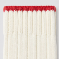 Chaussettes de sport mi-mollet côtelées en mélange de coton épais et rembourré, à rayures rouges, pour hommes, idéales pour la course en extérieur et la gym