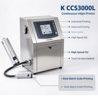 K CCS3000L CIJ Continue Inkjet Codeermachine, Industriële Online Printer voor Batch- en Vervaldatummarkering