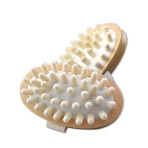 Cepillo de Masaje de Madera Natural con Logotipo Personalizado, Agarre Ergonómico, Peine Masajeador para Cuero Cabelludo, Relajación Corporal, Cepillo para el Cabello - Product Image 1