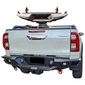 Rocco 2021 Parachoques trasero Barra de parachoques de acero Parachoques de coche Auto Body HM <span class=keywords><strong>Hilux</strong></span> Revo Rocco Steel Auto Lighting Parts Tamaño estándar - Product Image 1