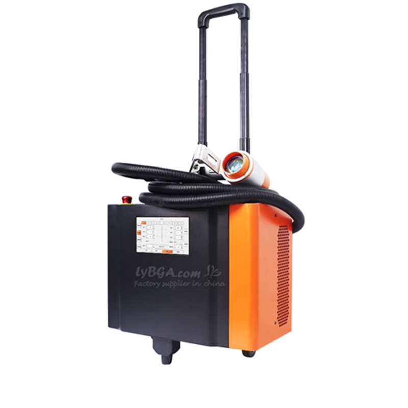 Air-Cooled Fiber Laser Non-Contact Cleaning Machine Mini Pulse Laser Handheld Cleaner High Quality 100/200/300W Travel Box Type