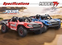 Camion de course RC professionnel FSR 1/7 Desert Storm 6S 8S 4WD Brushless Short Course Truck 100 km/h haute vitesse RTR Trophy Truck