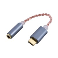 Ruidun BA02_R2 Type-C - DAC Dijital Ses Amplifikatörü Adaptörü, Saf Bakır İletkenli PVC Kılıflı, 32-bit 384kHz 4K Çözünürlük
