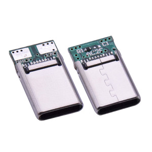 2-Port Type-C nam cắm với 4-core USB nối stamping đồng thiết kế cho sạc và truyền dữ liệu 2 Hàn Pads - Product Image 5