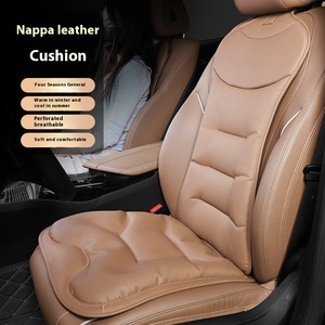Coussin de dossier de siège toutes saisons en cuir nappa pour Mercedes-Benz BMW Passat Cars Coussin de siège de voiture à ventilation respirante d'été - Product Image 2