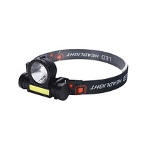 Lampe frontale rechargeable à LED pour le camping en plein air, la pêche, le travail, XPE+COB, étanche