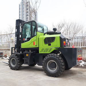 Carretilla elevadora todoterreno de alta elevación más vendida, accesorio de 3,5 toneladas, carretilla elevadora telescópica, 4x4, sitio de construcción, carretilla elevadora para terreno accidentado - Product Image 5