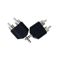 Mini prise stéréo mâle 3.5mm vers 2 RCA mâle adaptateur Y séparateur adaptateur audio connecteur 1 à 2 Double fiche banane audio