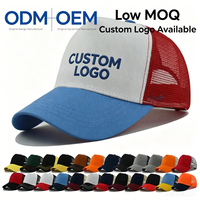 Gorra Trucker de 5 Paneles con Malla de Espuma, Logotipo Bordado Personalizado, Diseño de Dos Tonos en Contraste, para Hombres y Mujeres, Deportes al Aire Libre