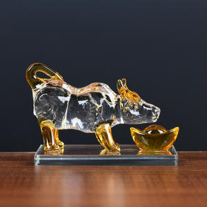<span class=keywords><strong>Honor</strong></span> Of Crystal Venta caliente Cristal Animal Recuerdo Adornos Conejo Alta calidad Decoración del hogar Adornos - Product Image 5