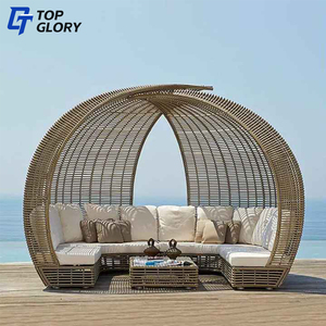 TG tout temps moderne PE <span class=keywords><strong>plastique</strong></span> rotin lit <span class=keywords><strong>de</strong></span> jour extérieur <span class=keywords><strong>jardin</strong></span> Patio osier <span class=keywords><strong>transat</strong></span> chaise longue pour patio piscine cour hôtel - Product Image 2