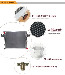 Radiateur <span class=keywords><strong>en</strong></span> aluminium pour Jeep Liberty 3.7L V6 226ci 2002-2006 - Product Image 6