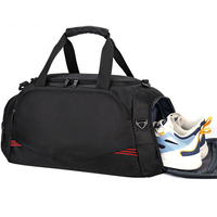 Sac de sport en polyester 2026 tendance, sac de week-end avec compartiment à chaussures, sac de rangement multifonction, sac de voyage