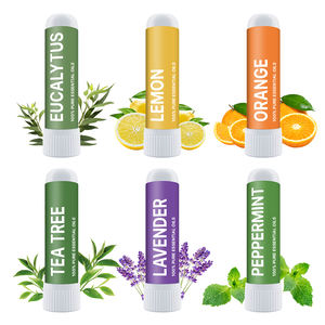OEM 6Pack Natural Aceite Esencial <span class=keywords><strong>Nasal</strong></span> Sticks Respiración Enfoque Relajación Portátil Aromaterapia Nariz Inhaladores Menta Lavanda - Product Image 3