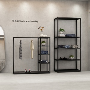 Đơn giản xu hướng Tiêu chuẩn que quần áo may mặc giá nặng kim loại vải đứng giá - Product Image 1