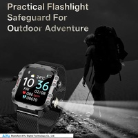 Reloj Inteligente C19Pro, el Más Vendido, Monitor de Actividad Física, Llamadas Bluetooth, Pulsera para Exteriores con Linterna, Despertador, Venta Directa de Fábrica