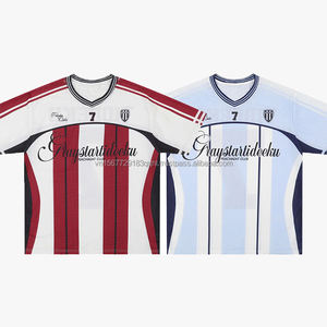 Camiseta Deportiva Personalizada con Parches Vintage, Logotipo Personalizado, Cuello en V, Holgada, para Hombre, Mujer y Jóvenes - Product Image 2