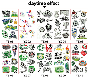 สติกเกอร์ลาย<span class=keywords><strong>สัก</strong></span>ฟุตบอลโลกสำหรับงานปาร์ตี้, สติกเกอร์ลายฟุตบอลแสงไฟกลางคืนสร้างบรรยากาศ - Product Image 6