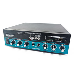 Hot Selling 60W Mini Portable Power Amplifier Professional 2-Channel Wireless Microphone <strong>Mixer</strong> Home <strong>Karaoke</strong> <strong>Sound</strong> Application - Product Image 4