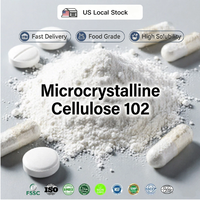 Poudre de cellulose microcristalline de qualité alimentaire MCC102, lubrifiant pour comprimés, durée de conservation de 24 mois, marque Yuanri, personnalisable, disponible depuis l'entrepôt local aux États-Unis