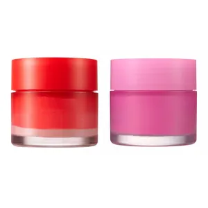 Rosa Kunststoff Mini Mask Jar große Marke beliebte 20ml Creme Glas 0,7 Unzen Lippen Antioxidantien Glas PETG/PS/PET Serie 3ml-250ml erhältlich