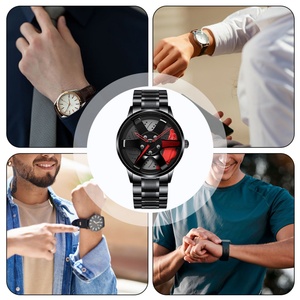 Cool and Cool Fashion Stainless Steel Men's Quartz Wristwatch Dial Sport Car Rim Wheel Hub <b>Watch</b> Business Luxury Wrist <b>Watches</b> - Product Image 6