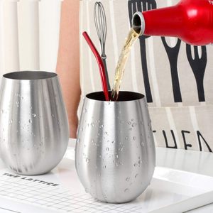 Verre à vin sans pied en acier inoxydable de 12 oz, design vertical unique, incassable, pour les réunions de famille - Product Image 2