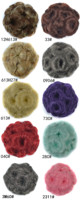 Fibre synthétique haute température Chignon neuf fleurs cheveux femmes bouclés Chignon chignon beignet Clip en postiche 17 couleurs
