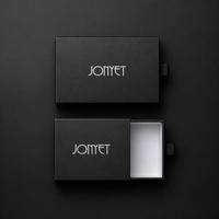 Boîte à tiroir coulissant en papier noir mat de haute qualité sur mesure avec logo personnalisé pour l'emballage des soins de la peau, service d'usine tout-en-un