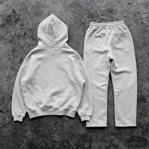 Venta al por mayor de calidad Puff de impresión de peso pesado de algodón con capucha de los hombres de gran tamaño de impresión personalizada de lujo pulóver de algodón sudaderas con capucha personalizadas - Product Image 2