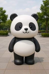 Scultura di Panda Cartoon per Interni ed Esterni, Statua Decorativa per Negozi, Tempo Libero, Reception, Parchi Comunitari, Caffè, Ristoranti, Ingressi - Product Image 2