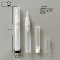 C602+B35 6ml Stylo cosmétique rechargeable et réutilisable à pompe pour dissolvant de colle à ongles vide