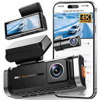 Vente directe usine : Caméra embarquée 4K double objectif avec vision nocturne, enregistrement en boucle, contrôle par application, capteur G, mode stationnement et Wi-Fi intégré
